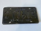 Rare 1961 1962 Michigan Half Year Commercial License Plate All Original Nice