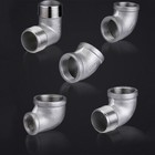 Bsp 304 Stainless Steel 45   90   Elbow Adaptors Pipe Fittings Connector Full Size