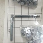 Qty 50 Surge Zinc Plated Steel 3 8  X 3 1 2  Concrete Wedge Anchor Nut Washer