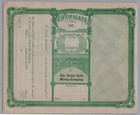 Antler Gold Mining Company Stock Certificate  Arizona C1910