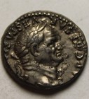Rare Genuine Ancient Roman Silver Coin Denarius Vespasian Curli Chair Branch 74