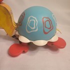 Vintage Fisher Price Tip Toe Turtle  773 Pull Toy Bells 1962 Feet Move