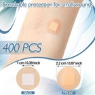 Sosation 400 Pcs Adhesive Spot Bandage Flex Fabric 0 87 Inch 