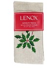 Lenox Holiday Napkins  Set Of Four 19x19    100  Cotton Holly Berry New
