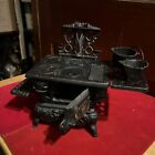 Vintage Crescent Miniature Cast Iron Stove Antique Toy