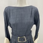 Vintage 1950s Belted Dress Housewife Tupperware Party Mid Century  Modern    