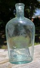 Vintage Aqua Strapside Dispensary Flask