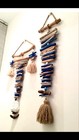Driftwood Garland Art With Wooden Beads  picked Individually 
