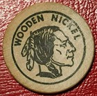 High Grade Wooden Nickel Parker Centennial 1888 1988-agt274