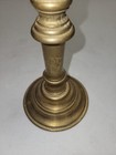 Antique Solid Brass Candle Holder 7 1 2  Tall Single