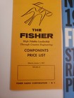 Vintage Fisher Radio Corporation Manuals  Flyers  Brochures
