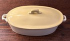 Unused Vietri Italy Cucina Fresca 2 25 Qt Casserole Dish Crema saffron With Lid