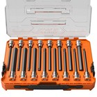 Klein Tools Long Hex Bit Socket Set  Sae And Metric  16 Pieces