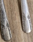2 Vintage H Wm  Rogers Original Rogers 7-2 16    Silver Plate Serving Spoons 