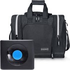 2025 Black Polyester Bowling Ball Bag For Single Ball With Accessories