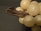 Vintage 60s Mcm 40 Ivory Pearl Lucite Acrylic Grapes Retro Mid-century Modern