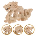 Dragon Statue Wooden Dragon Sculpture Dragon Figurine Dragon Ornament Wood Craft