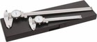 Value Collection 2 Piece Dial Caliper Set  Stainless Steel  White Dial  6    12 