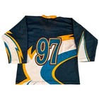 Vtg Pensacola Ice Pilots Hockey Mesh Jersey  97 Inaugural Echl Minor League M