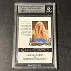 Emilia Clarke Custom Autographed Card - Beckett Authentic Signed Game Of Thrones