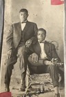 Antique Sepia Rppc African American Men Formal Attire Vintage Photo Postcard