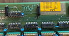 Vintage Rare Intel Memory Board W  72 C2117 Gold Leg Gold Cap Chips Collector