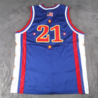 Vintage 2002 Harlem Globetrotters Basketball Jersey Red White Blue Xl