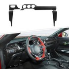 Full Interior Center Console Trim Cover Kit For Ford Mustang 2015  Carbon Fiber