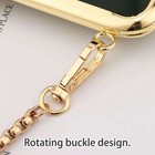 47in Replacement Metal Purse Chain Strap Handle Shoulder Crossbody Bag Handbag