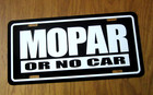 Mopar Or No Car License Plate Tag 1968 Charger 1969 Gtx 1970 Super Bee 1972 Cuda