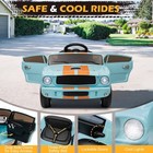 Licensed Shelby 12v Kids Electric Battery Powered Ride On Car W remote Led Light