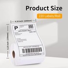 Compatible Dymo 4xl Direct Thermal Shipping Labels 4 x6  1744907 - 220 roll Ups
