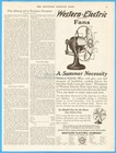 1911 Western Electric Six Blade Home Fan Antique Print Ad A Summer Necessity
