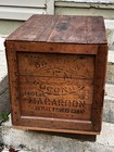 Antique Bakers Coconut Macaroon General Foods Corp Wood Crate Hoboken Nj Vintage