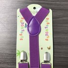 Purple Adjustable Clip-on Suspender For Kid s Toddlers Boys Girls Infant  usa 