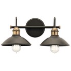 Clyde 2-light Bathroom Vanity Light In Olde Bronze