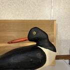 Large Hand Carved Antique Style  Turned Head Oyster Catcher Shorebird Decoy
