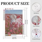 Diamond Painting Kit  Pink Cow Full-diamond Round Diamond Art  5d Diy Adult Begi