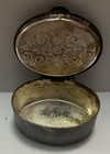 Vintage Italian Silver Tone Cloisonn   Enamel Pill Box 1 5    X 1    Rare Free Ship