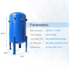 Industrial Air Compressor Receiver Tank Vertical Horizontal Asme 270 Gallon