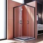 Elegant Corner Shower Enclosure Sliding pivot Shower Door Clear Glass Cubicle