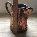 Vintage 1950s 6  Odtc Copper Watering Can Pot Pitcher Brass Handle Portugal Made