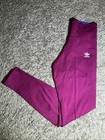 Women s Adidas Medium Burgundy Essentials Adicolor High Waist Tights Msrp  40