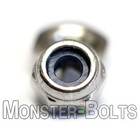  10  M2 5-0 45   2 5mm - Nylon Insert Hex Lock Nut  Din 985 A2 Stainless Steel