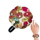 Pumpkin Needle Pin Cushion Holder Flower Patterns Wrist Pincushion Pin Cushion