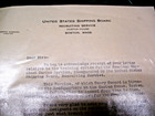Us Shipping Board Recruiting Service Custom House Mass  Letter Head   Postcard