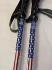 Vintage Tomic Ultra Lite Aluminum Ski Poles  50    Red White Blue - Made In Usa 
