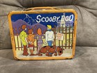 1973 Scooby Doo Metal Lunchbox  orange Rim  No Thermos