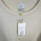 Nwt Women s A New Day Cream Cardigan With Ruffle Bottom Size Small