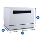 Farberware Professional 6-place Setting Countertop Dishwasher Fcd06sswhb